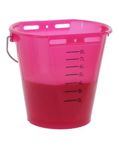 Galeata de alaptare vitei din plastic transparent