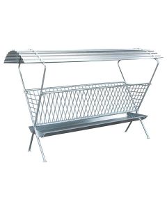 Iesle pentru hranire vitei, oi, capre, miei sau iezi cu acoperis