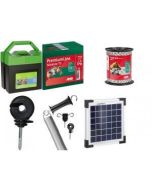 Set complet gard electric 500 m cu panou solar 4w