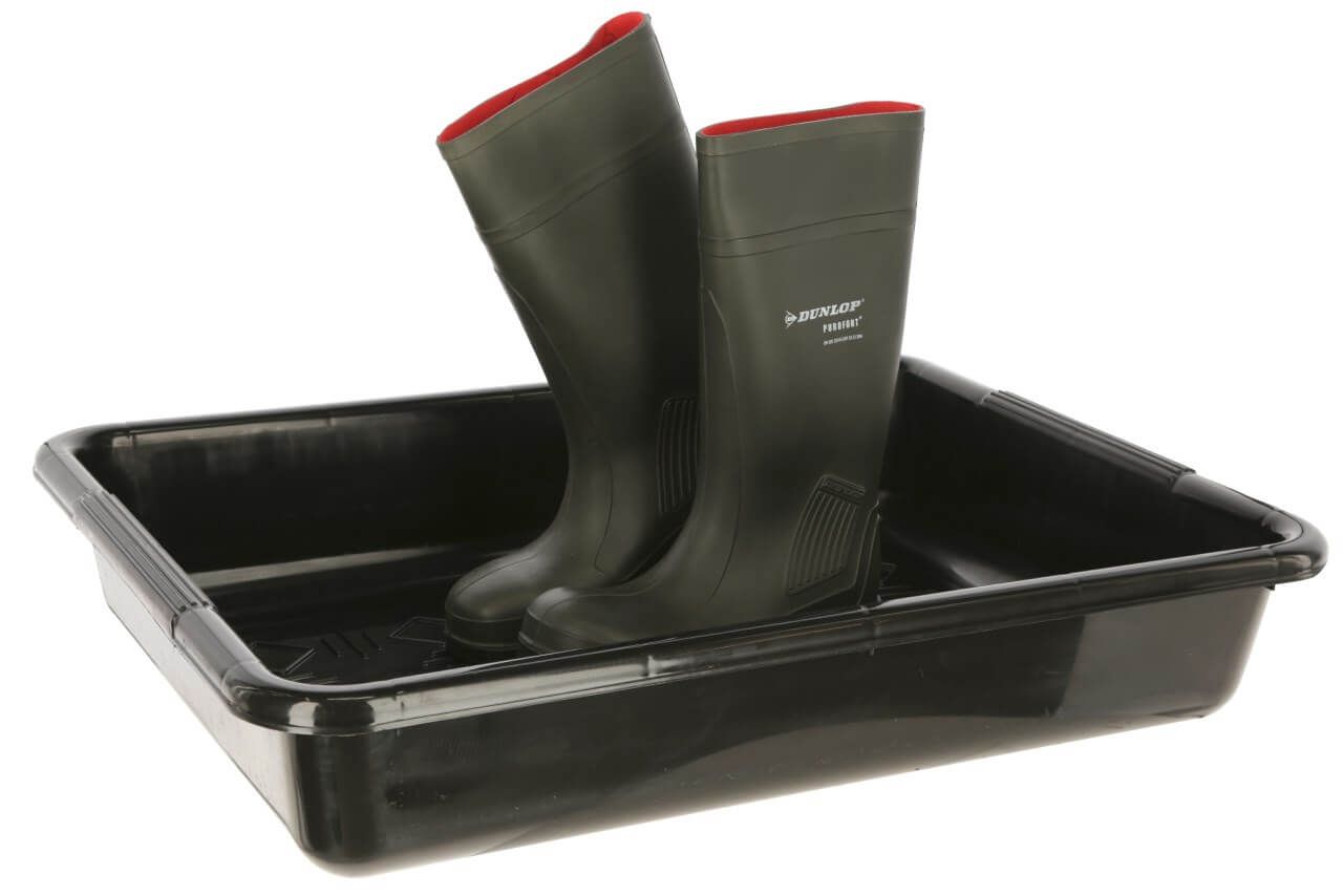 Tava neagra de dezinfectie pentru incaltaminte